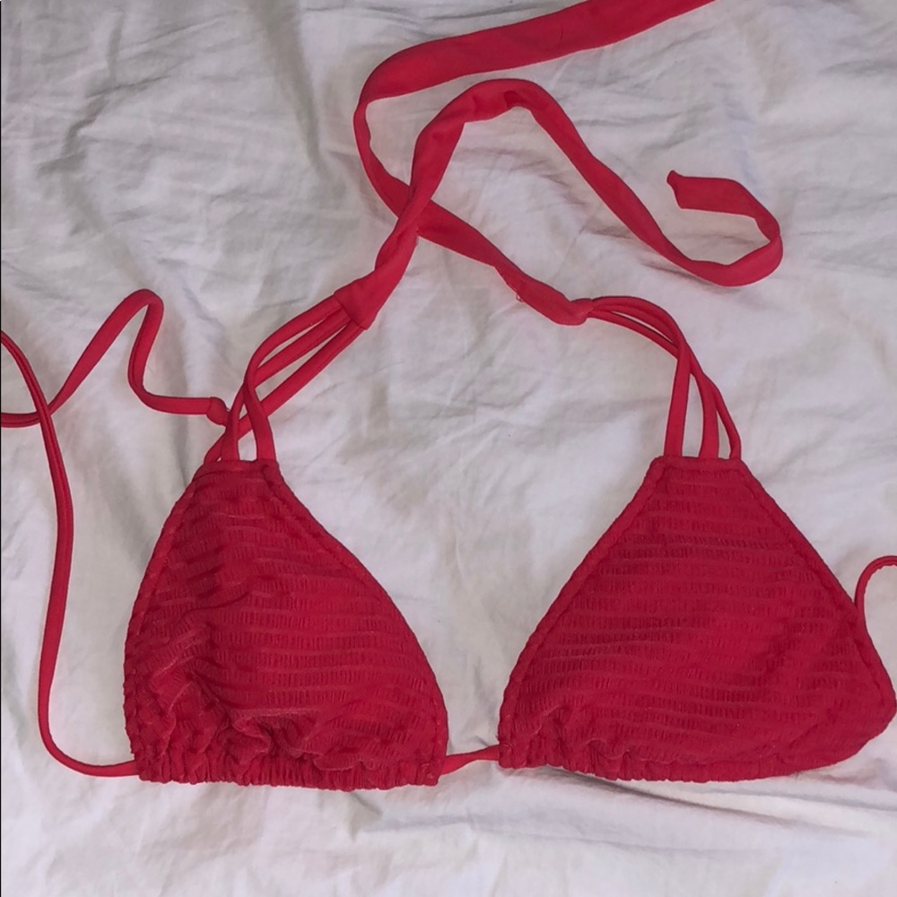 Hot pink bikini top